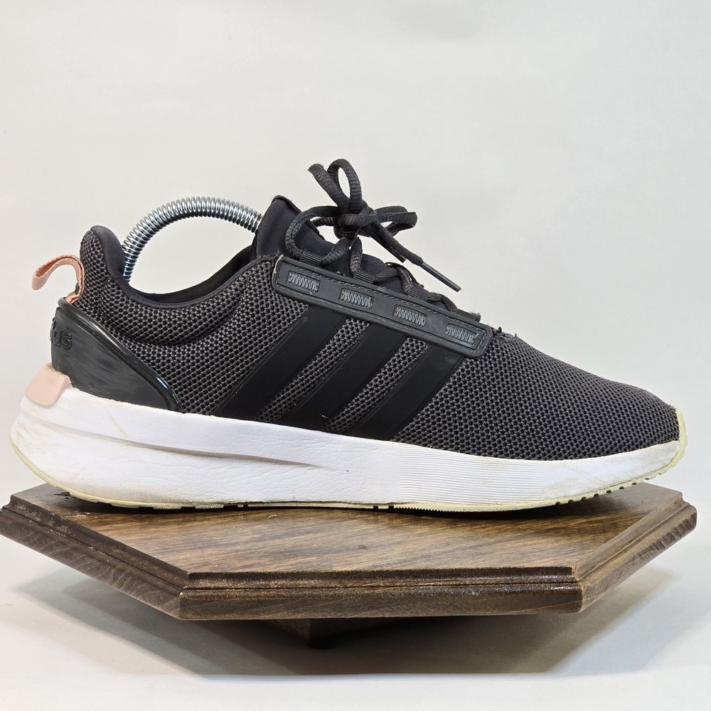 Adidas Shoes Womens Size 8.5 Black Gray Cloudfoam Super Running Athletic H00654 - Picture 7 of 10